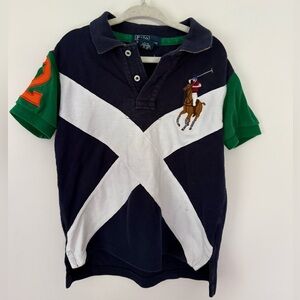 Polo Ralph Lauren Rare Big Pony Polo Shirt Short Sleeve White Boys Size 4T